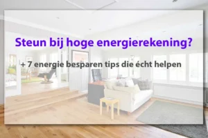 Steun bij hoge energierekening