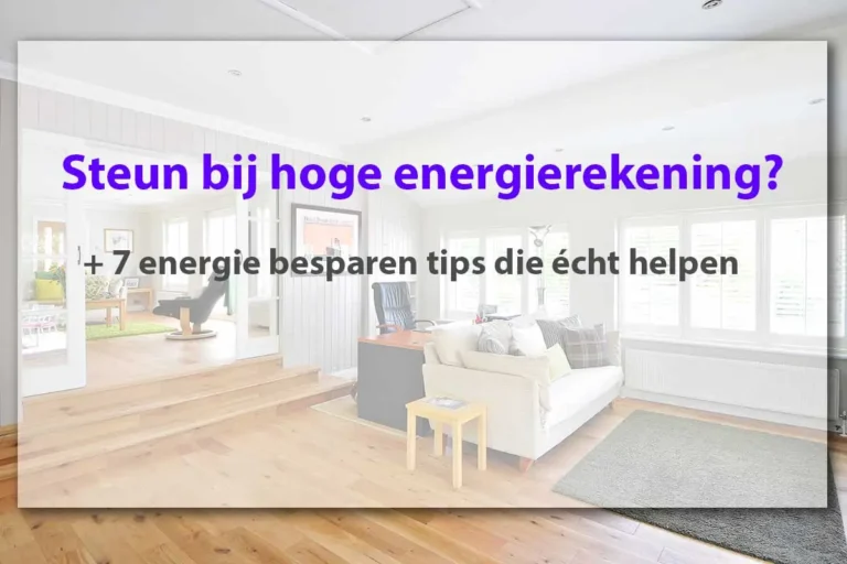 Lees meer over het artikel Steun bij hoge energierekening?