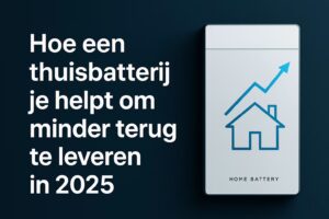 Hoe een thuisbatterij je helpt om minder terug te leveren in 2025