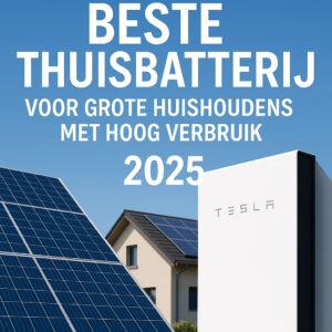 Beste thuisbatterij voor grote huishoudens met hoog verbruik