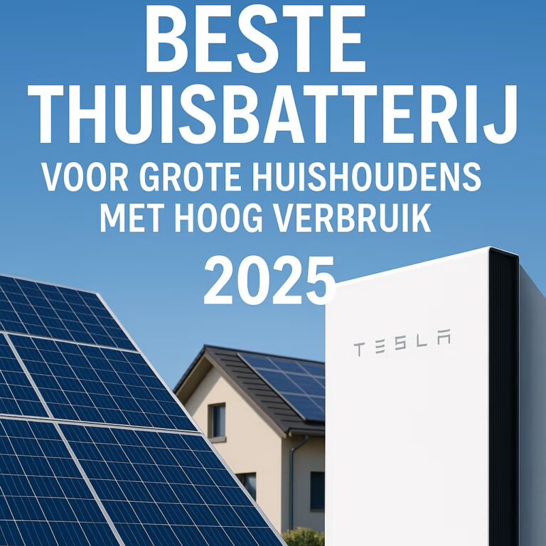 Lees meer over het artikel Beste thuisbatterij voor grote huishoudens met hoog verbruik in 2025